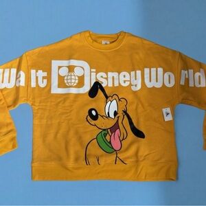 Disney Parks Walt Disney World Pluto Front & Back Crewneck